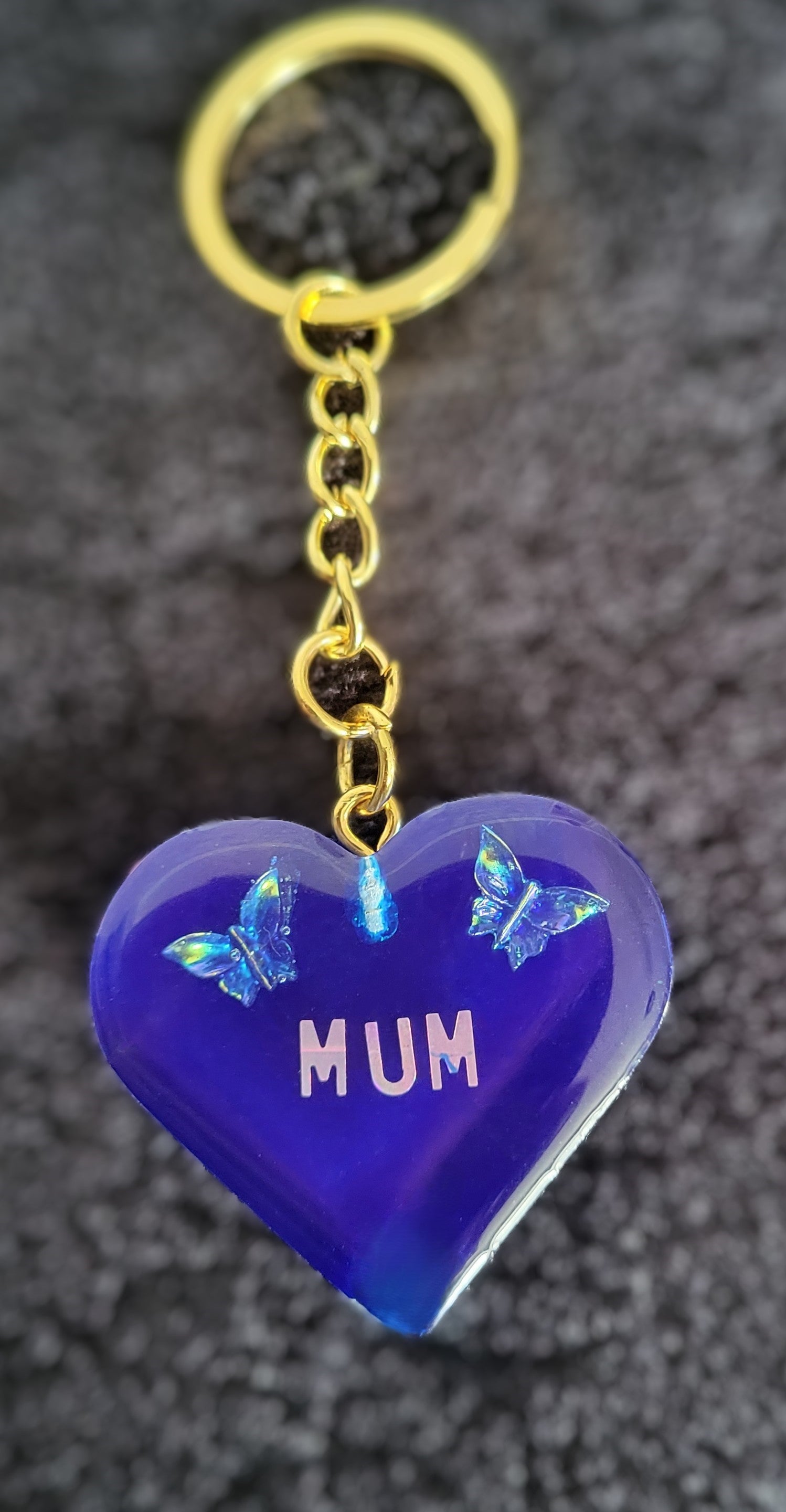 Custom Heart-Butterfly Keyring 3