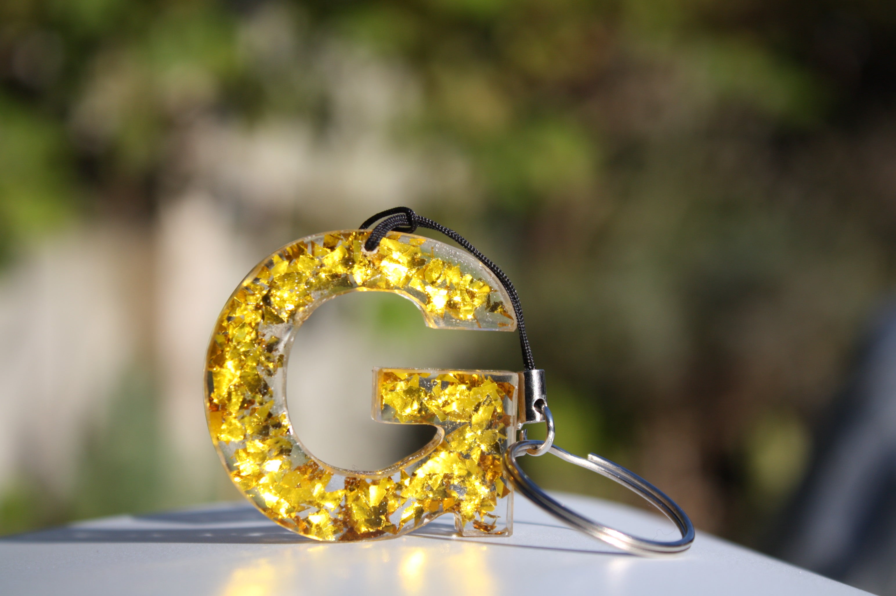 Gold Flake Keyring