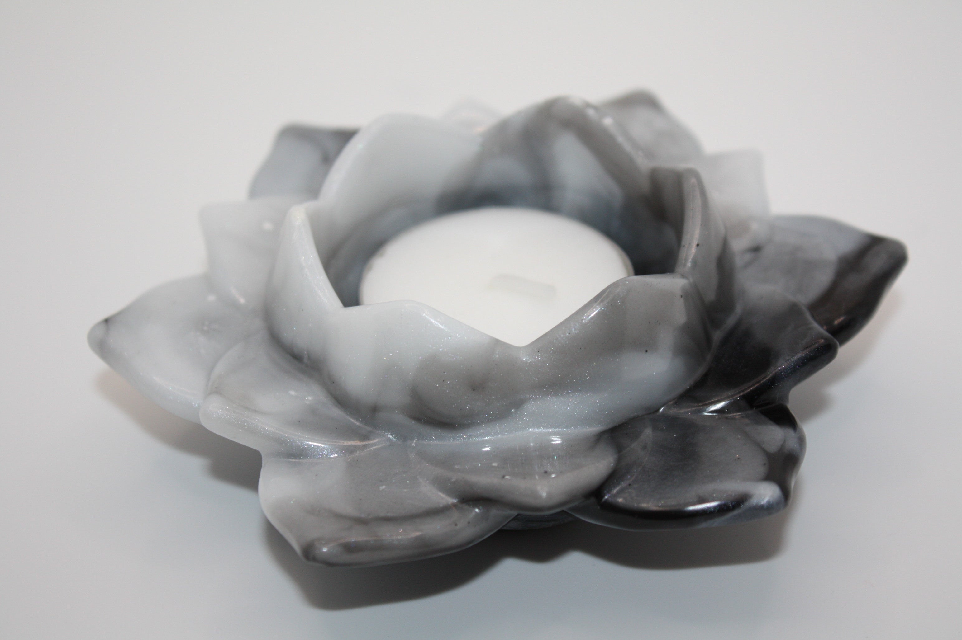 Marble Lotus Design Candle Holder 4
