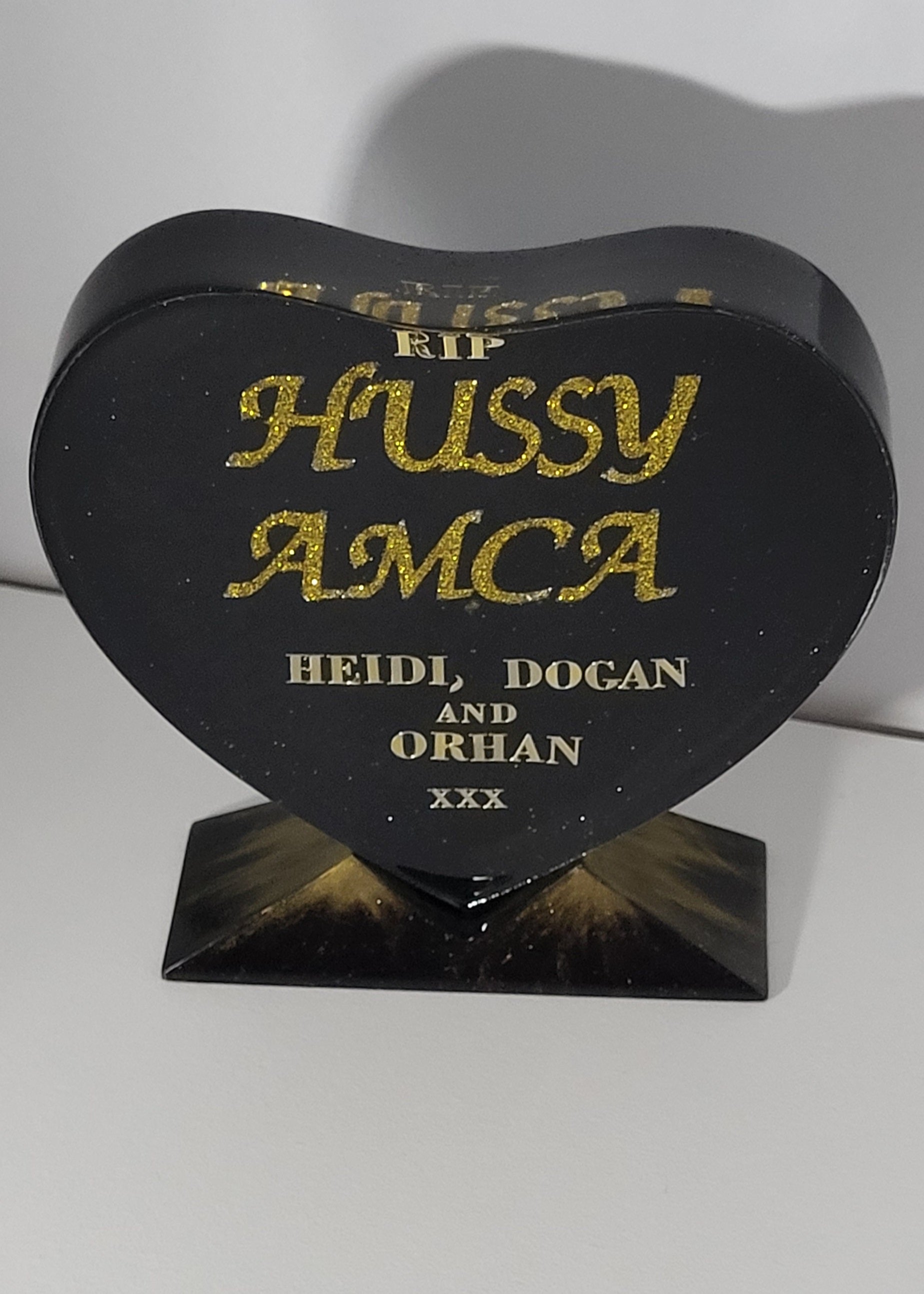 Message Heart - Black and Gold 2
