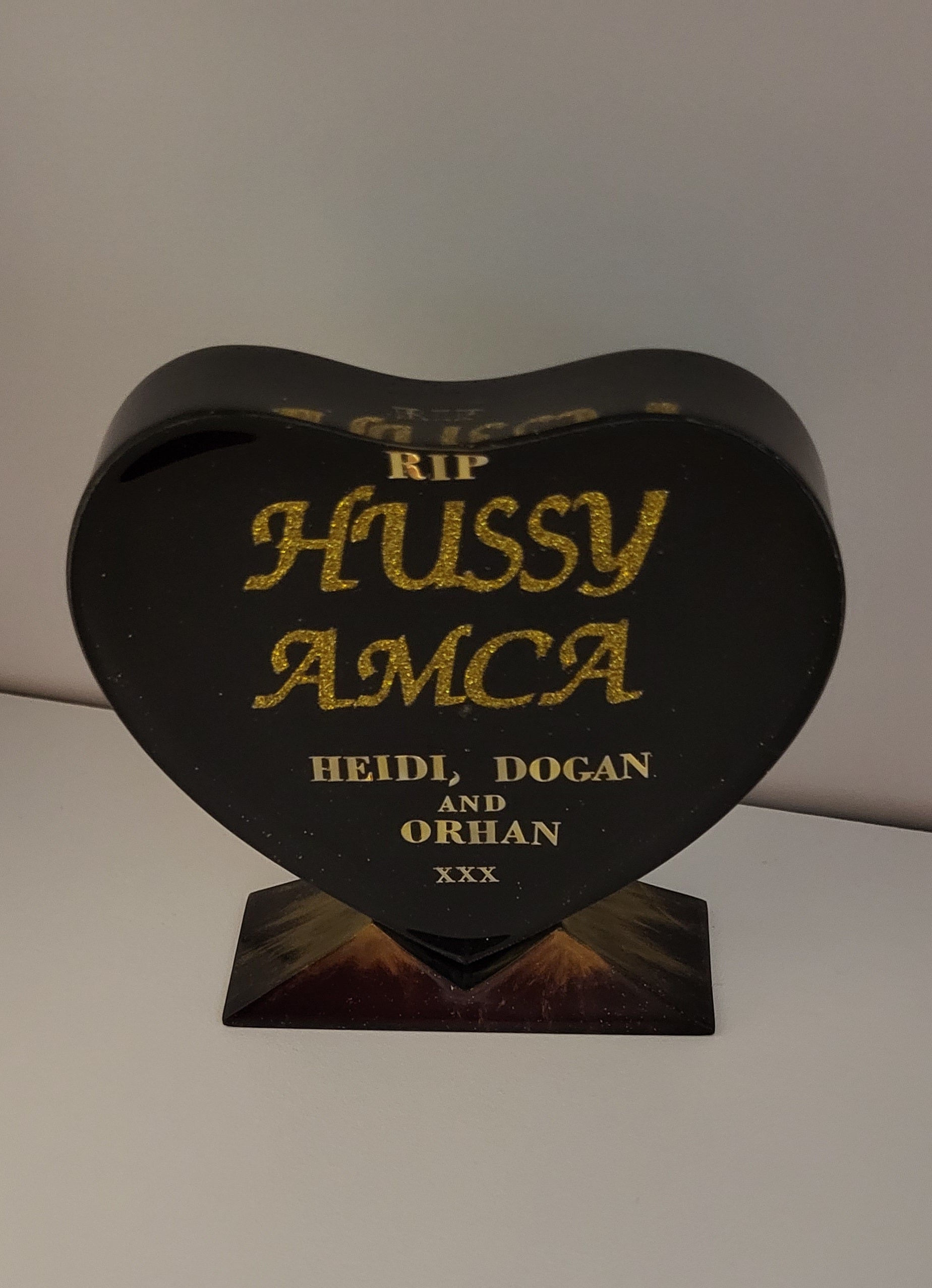 Message Heart - Black and Gold 3