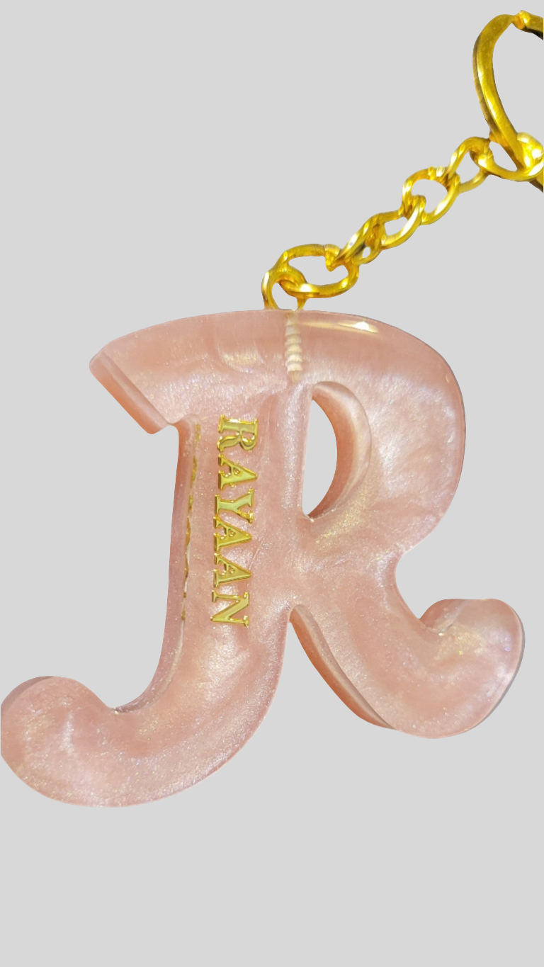 Personalised Letter Keyring 2